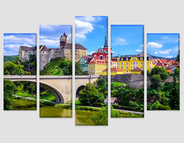Castle Loket in Karlovy Vary, Czech Republic Canvas Print Karlovy Vary Wall Art  - £39.26 GBP