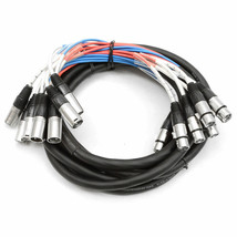 New 8 Channel Xlr Snake Cable - 15 Feet Pro Audio Patch - £97.51 GBP