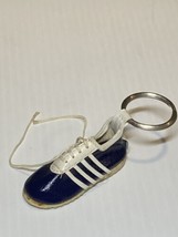 Vintage Blue &amp; White Running Tennis Shoe Sneaker Key Chain - £7.91 GBP