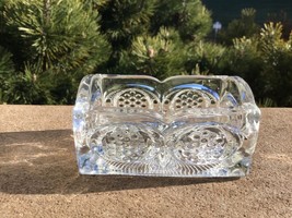 Victorian Toothpick States Pattern U.S. Glass Co. Unusual Lay Flat Style Open - $27.89