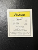 Disney Edition Monopoly Replacement Piece: Title Deed Card - Cinderella’... - $2.99