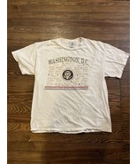 Vintage Washington DC Shirt Adult Large White Short Sleeve Graphic USA M... - $36.96 CAD