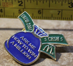 McDonalds Disney Ask Me How to Win a Million 2001 Collectible Pinback Pin Button - $10.90