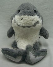 Aurora Soft Cute Gray Happy Shark 9&quot; Plush Stuffed Animal Toy - £15.82 GBP