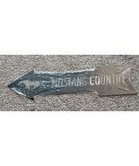 Mustang Country 5” x 20&quot;  Metal Arrow Sign Garage Ford Man Cave Ford Mus... - £11.00 GBP