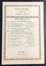 1953 Festival Song Of Praise by Felix Mendelssohn Sheet Music Bourne Choral - £7.50 GBP