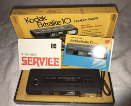 Vintage Kodak Ektralite 10 - 110 Film Camera in Original Box &amp; Instructions - £19.55 GBP