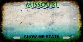 Missouri State Background Rusty Novelty Metal License Plate LP-8142 - $18.95