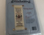 Stitchables Cross Stitch Schoolhouse Sampler 1990 Miniature Bell Pull NOS - £5.45 GBP