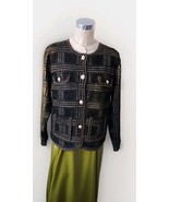 New  Women Fashion Tweed Style Soft Cardigan  UK M /L - $739.20 MXN