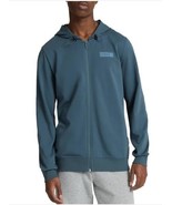 Puma Mens Hoodie Blue Full Zip Pockets Logo Regular Fit YKK Zipper Locke... - €38,46 EUR