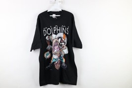 NOS Vintage 90s Mens Large Tazmanian Devil Miami Dolphins Football T-Shirt USA - £94.90 GBP