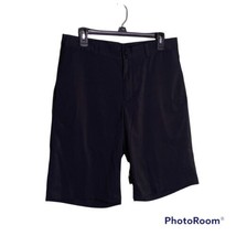 SLAZENGER Size 32 Black Golf Shorts Bermuda Length Lightweight - $18.69