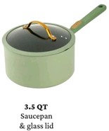 THYME &amp; TABLE ~ GREEN GRANITE ~ 3.5-Quart ~ Nonstick ~ Aluminum Saucepan... - $40.00