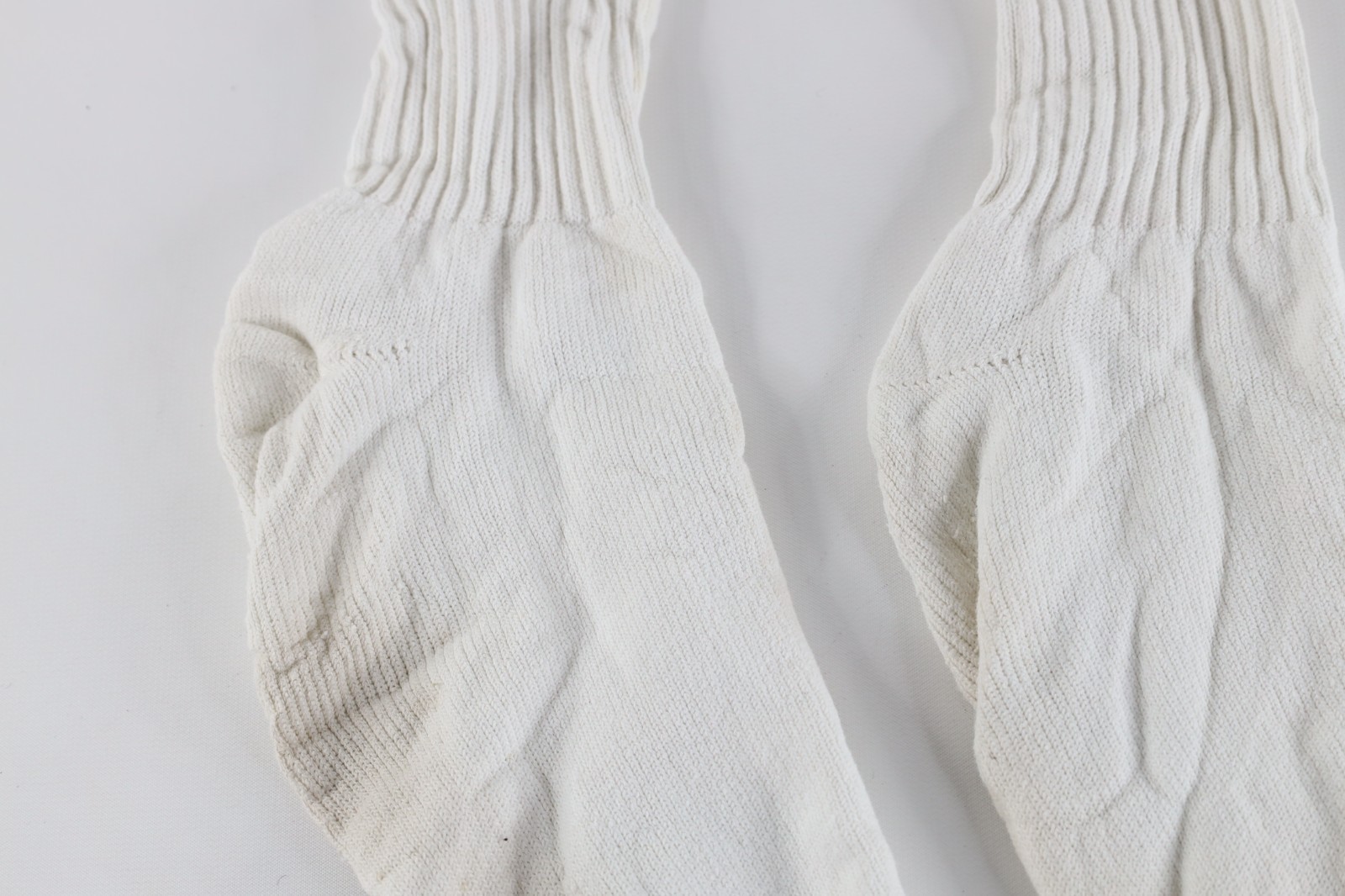 Vtg 80s 90s Nike Spell Out Travis Scott Swoosh Tube Socks White Mens Large USA Item image 3