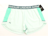 Under Armour Women&#39;s XL Turquoise Play Up Side Mesh Shorts Wicking UA Lo... - £19.89 GBP