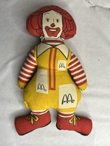 Vintage McDonald&#39;s Ronald McDonald 15&quot; Plush Stuffed Cloth Doll 1983 - £9.57 GBP