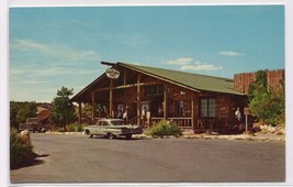 Bright Angel Lodge Entrance Grand Canyon National Park Arizona 1960s postcard - £5.10 GBP