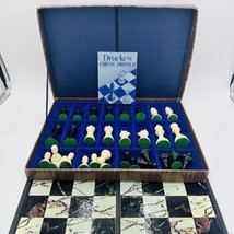 Drueke &amp; Sons Chess Set Luxury Line Modern Complete Original Box Vintage... - $97.52