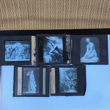 LOT 5 French 19th Century Glass Slides Depicting Artwork Featuring Joan of Arc - £38.89 GBP