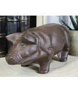 Cast Iron Country Rustic Farmhouse Swine Pig Bacon Decor Paperweight Fig... - €17,15 EUR