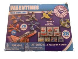 JOYIN 28 Pack Valentines Day Foam Airplanes &amp; Cards - Classroom pack - £15.68 GBP