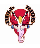 LARGE 9 INCH HELL RIDE DEVIIL CHICK JACKET BACK PATCH embroidered biker ... - $500.79 MXN