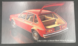 1978 Chevette 4-Door Hatchback Sedan Advertising Postcard Chevrolet - $8.59