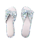 Slippers CHARTER CLUB knot top floral print open toe women&#39;s Memory Foam... - £10.11 GBP