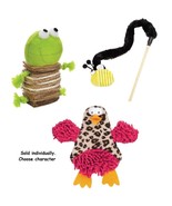Cat Toys Interactive Chase Pounce Pick Fun Bee Wand Crinkle Chick Crunchy Frog - $9.89