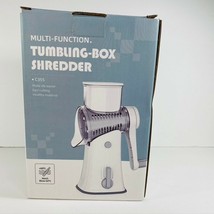  Rotary Cheese Grater Tumbling Box Shredder 5 Blade Suction Base Easy Clean New - £17.97 GBP