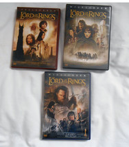 3 DVDs, The Lord of the Rings  Fellowship  Return and Two Towers  - $15.00