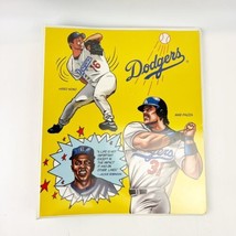 Vintage 1997 LA Dodgers Hard Plastic 3-Ring Binder Avery K-Mart Baseball Folder - £35.39 GBP