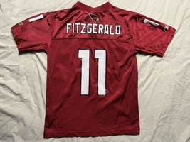 Reebok Arizona Cardinals Larry Fitzgerald Football Jersey Youth Medium Red NFL - £11.87 GBP