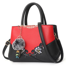  Fashion Women&#39;s Large Bag Color-Matching Color-Matching Single-Shoulder Crossbo - £32.55 GBP