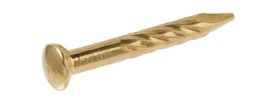 Everbilt Brass Plated Twist Nail, #13 X 7/8”, Qty 1 Oz - $6.77 CAD