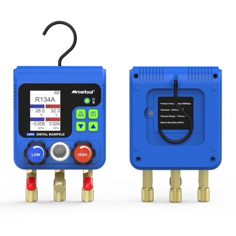 HVAC Gauges, Manifold AC Gauge Set Digital Manifold HVAC Gauges with Dou... - $160.71