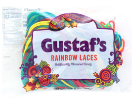 Gustaf&#39;s Old Fashioned Rainbow Laces Licorice, 2-Pound Bag - £21.29 GBP