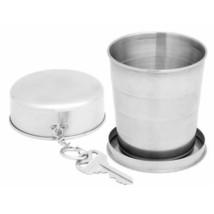 Hiking Camping (About 5oz) Extra Large Stainless Steel Collapsible Cup - £8.66 GBP