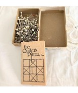 Vintage Box The Quilters Pin 1 3/4” 250 Count Large Head Steel Nickel Pl... - $224.48 MXN