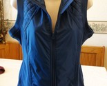 Women&#39;s Missy Everlast Fleece Vest Full Zip Estate Blue MEDIUM NEW W/O Tags - $24.18