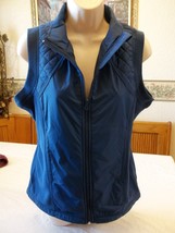 Women&#39;s Missy Everlast Fleece Vest Full Zip Estate Blue MEDIUM NEW W/O Tags - £19.04 GBP