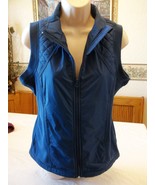 Women&#39;s Missy Everlast Fleece Vest Full Zip Estate Blue MEDIUM NEW W/O Tags - $24.18