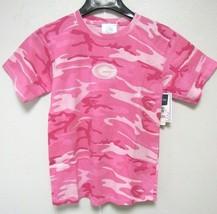 NCAA Georgia Bulldogs Pink Camouflage T-Shirt Style Two Feet Ahead #119 - £15.61 GBP