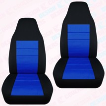 Front set car seat covers fits Ford Explorer 1991-2002  black and dark blue - £53.84 GBP+