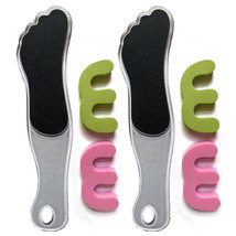 6 Pc Professional Pedicure Set Nail Foot File Foam Toe Separators Toenai... - $12.34