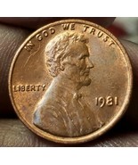 1981 Lincoln Memorial Penny. No Mint Mark. DDR FREE SHIPPING  - $2.97