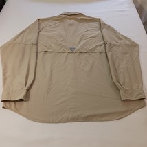 Columbia PFG FM7048 Bahama II Mens Fishing Shirt Tan Vented Omni Shade Chest 55" image 2