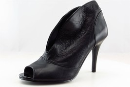 Nine West Short Boots Black Leather Pull On Women Sz 6 - £19.71 GBP