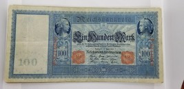 Allemagne plein de 10 Billets Banque 100 Mark 1910 Très Rare Distribué Red Joint - £44.63 GBP